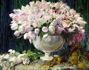 George Mosson Tulpen in einer Vase oil painting artist